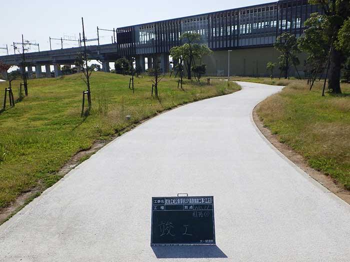 筑後広域公園（駅前エリア）園路舗装工事（1工区）